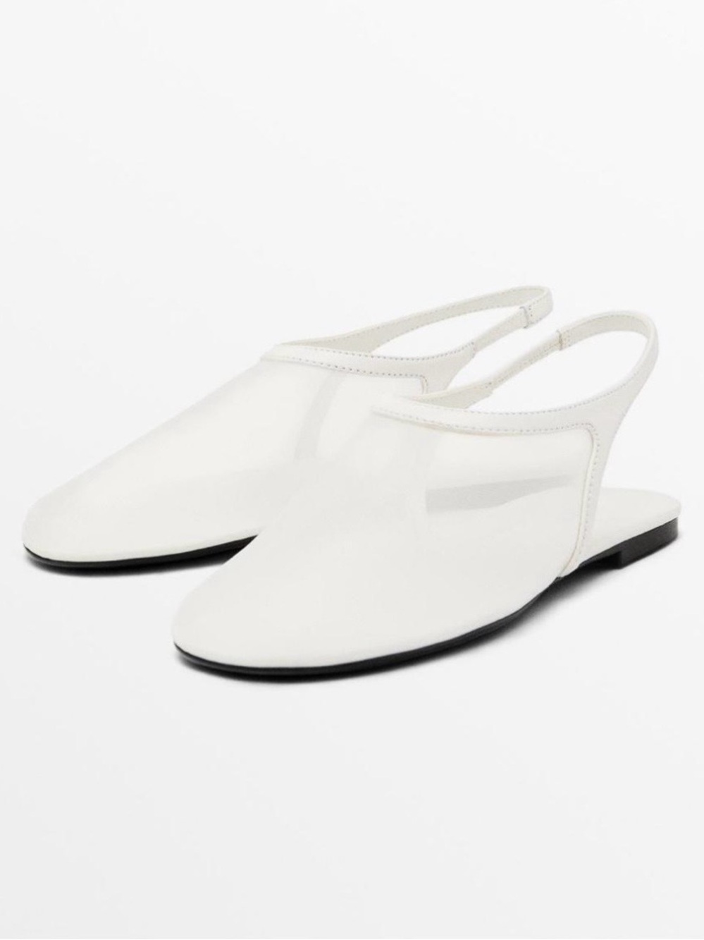 Massimo Dutto | Mesh Slingback Ballet Flats
